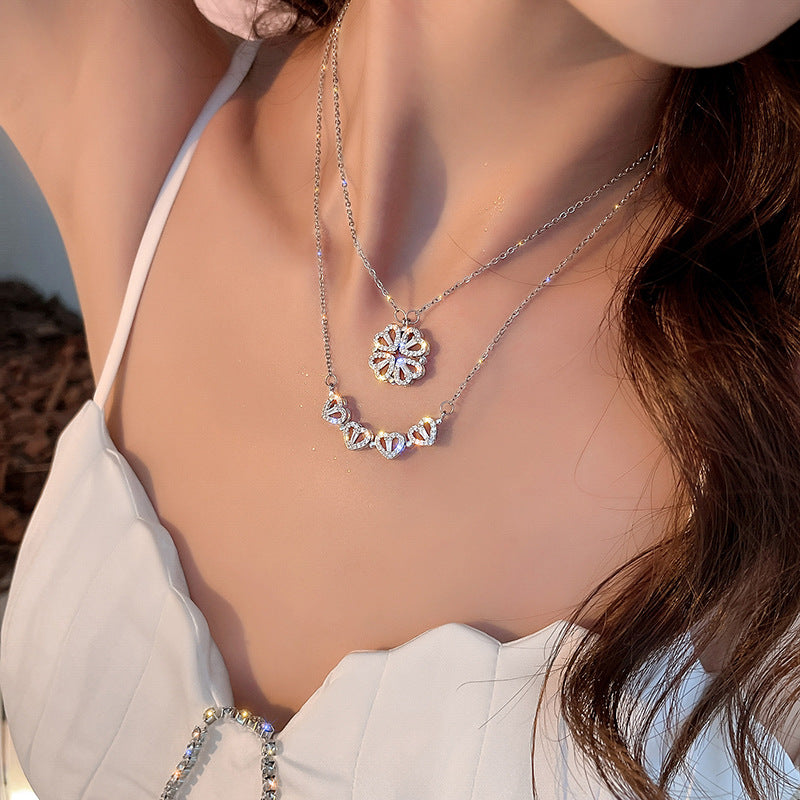 Folded Heart Pendant – 2-in-1 Wear - Zaylure Jewels