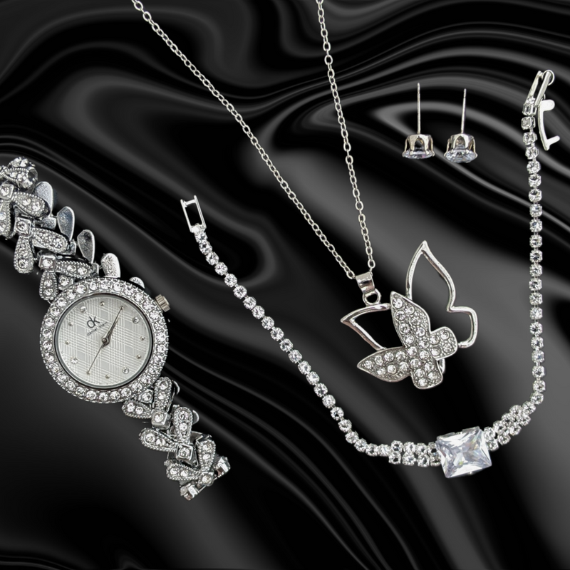 Sparkle Butterfly 5-Piece Jewelry Set - Zaylure Jewels