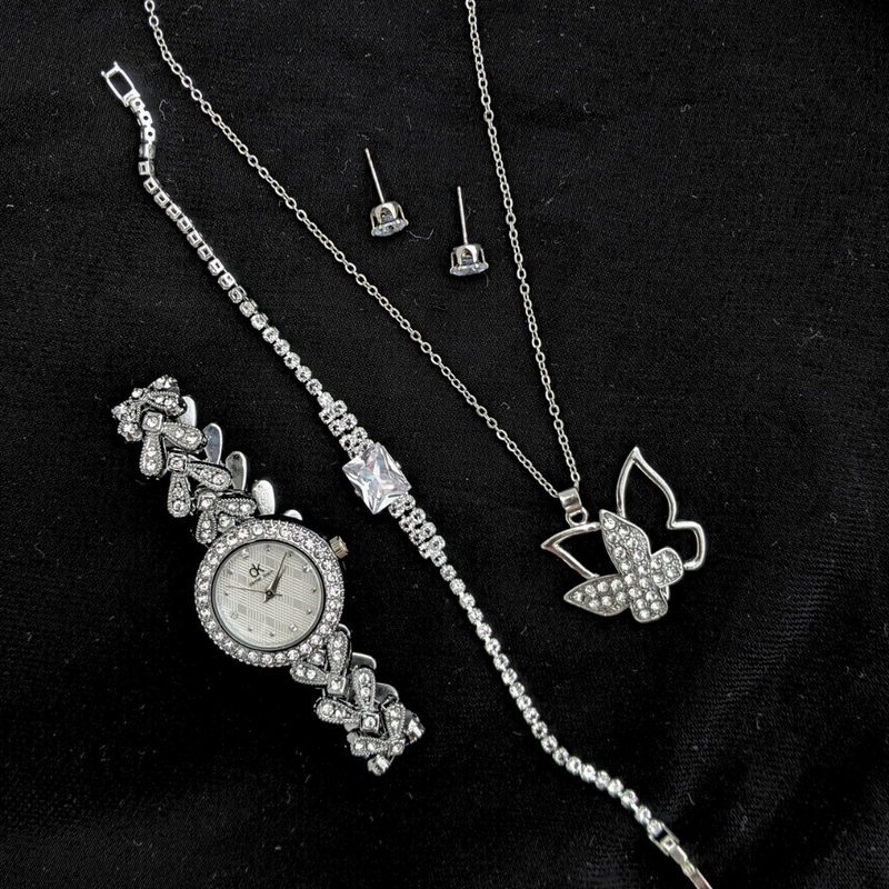 Sparkle Butterfly 5-Piece Jewelry Set - Zaylure Jewels